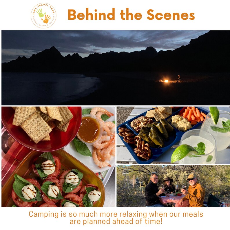 Camping Meal Planner RV Meal Planner RV Life Outdoor Adventure Meals