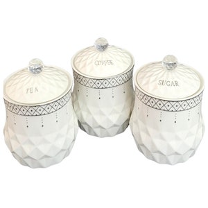 Breville tea coffee cheap sugar set white