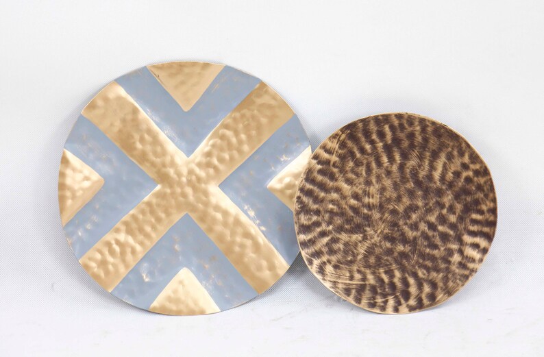 Rustic Wall Décor Hang Round Wall Art Geometric Decoration Etsy