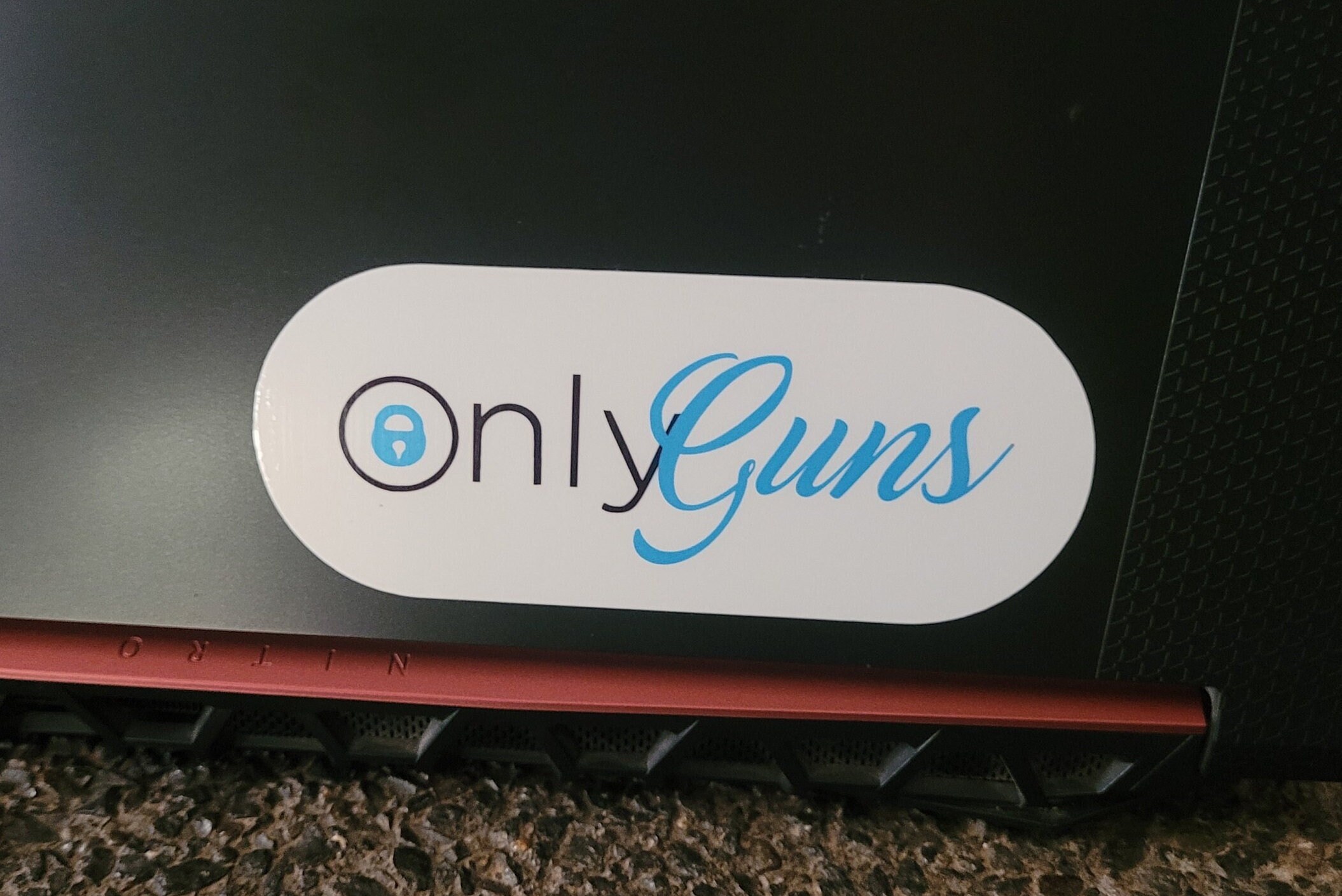Onlyguns, Onlyfans, Funny Gun Sticker, Gift for Coworker, Prank Sticker