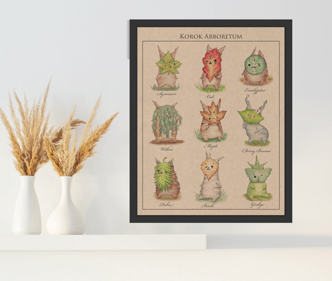 Korok Art Work Printable Home Decor Zelda Korok Print - Etsy