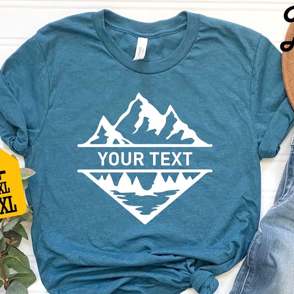 Personalized Mountain Shirt, Personalized Camp Shirts, Custom Mountains Trip Shirt, Custom Camping Shirts, Hiking Shirts, Nature Lover Shirt
