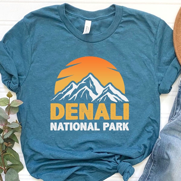 Denali National Park Shirt, Hiking Shirt, Travel Shirt, Camping Shirt, National Park Shirt, Alaska Camping Shirt, Alaska Shirt,National Park