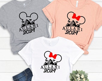 Cute Mickey and Minnie Disney Shirt for Fans Tee Disney Aulani Shirts Disney Aloha Shirt Women Minnie Mouse Shirt Disney Trip Shirts