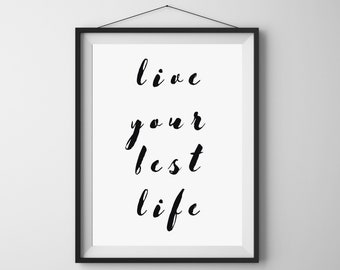 Quote Print, Printable Quote, İnspirational Quote, Quote Wall Art, Typography Print, Motivational Wall Art,  Digital Download, Home Decor