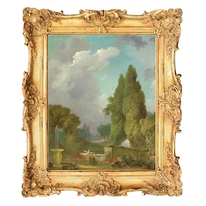 Blindman&#39;s Bluff by Jean Honoré Fragonard - ART PRINT