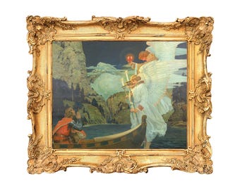 The Knight of the Holy Grail by Frederick Judd Waugh - ART PRINT - frame not included