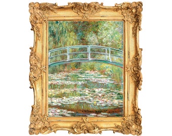 Bridge Over a Pond of Water Lilies by Claude Monet - ART PRINT