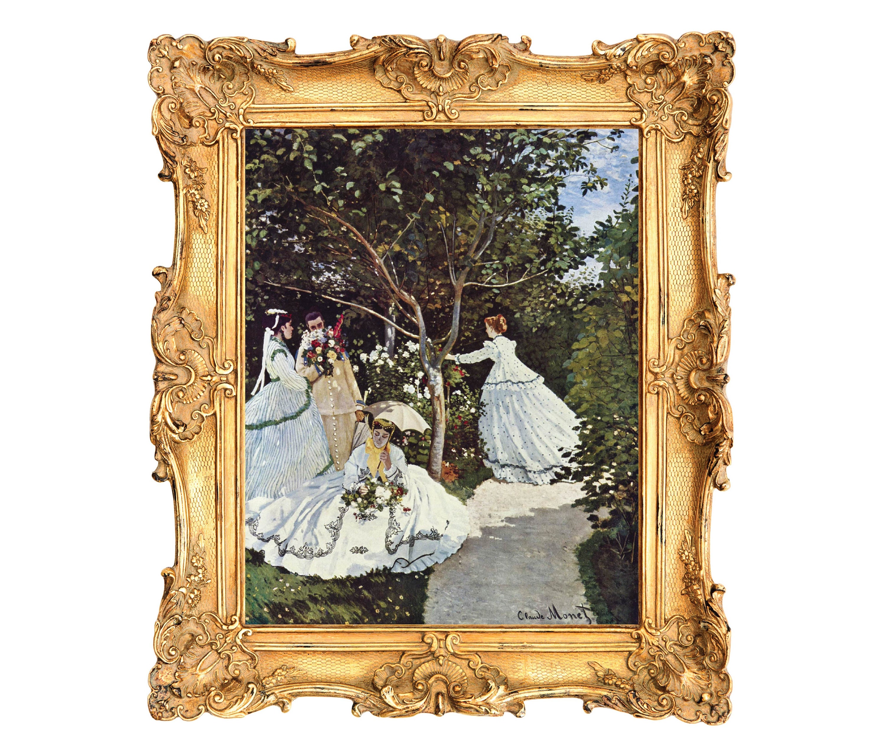 Women in the Garden by Claude Monet - ART PRINT - frame not