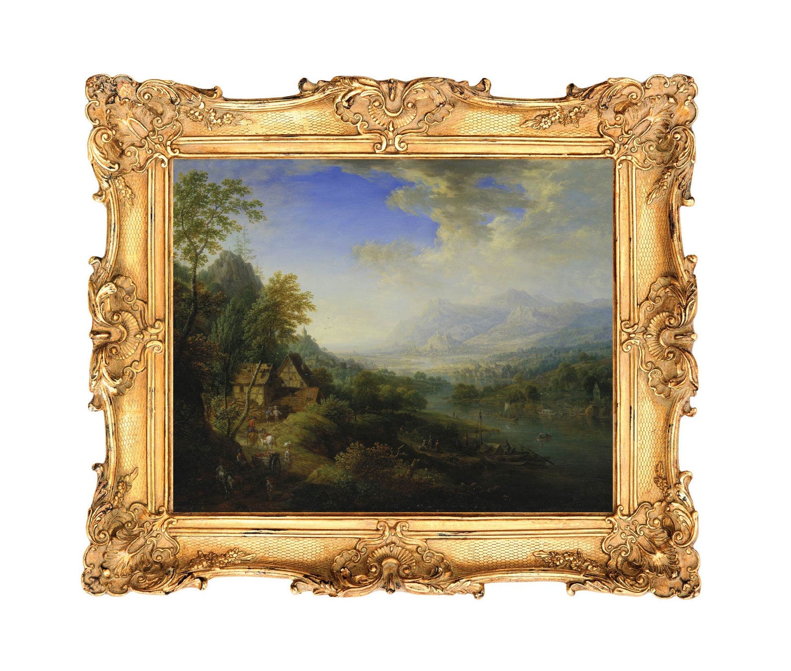 Landscape With River by Christian Georg Schütz the Elder - ART PRINT ...