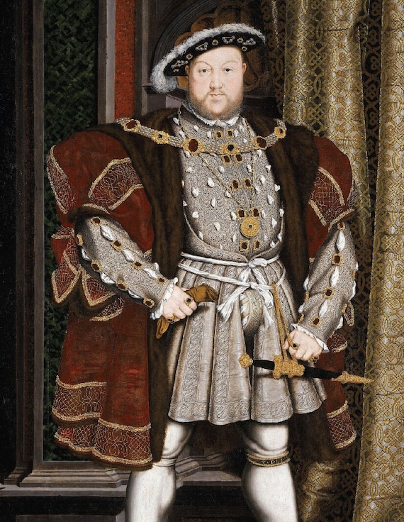 Portrait of Henry VIII by Hans Holbein the Younger - ART PRINT