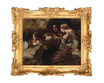 Courage, Anxiety, and Despair by James Sant - ART PRINT - frame not included