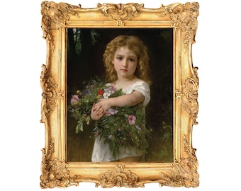 Fleurs De Printemps by William-Adolphe Bouguereau - ART PRINT