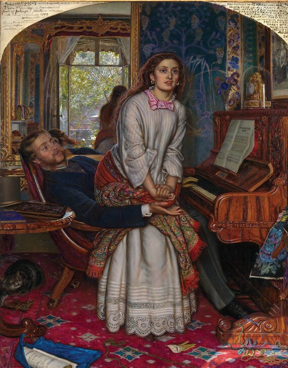 The Awakening Conscience by William Holman Hunt - ART PRINT