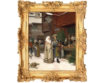 The Story Book by William-Adolphe Bouguereau - ART PRINT - frame