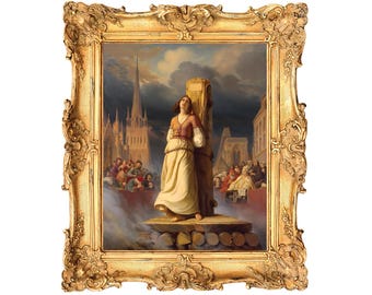 Joan of Arc’s Death at the Stake by Hermann Stilke - ART PRINT - frame not included