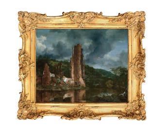 Landscape with the Ruins of the Castle of Egmond by Jacob van Ruisdael - ART PRINT - frame not included