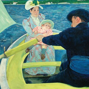 The Boating Party by Mary Cassatt ART PRINT image 2