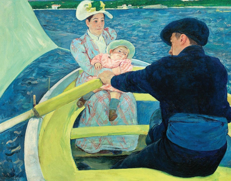 The Boating Party by Mary Cassatt ART PRINT image 2