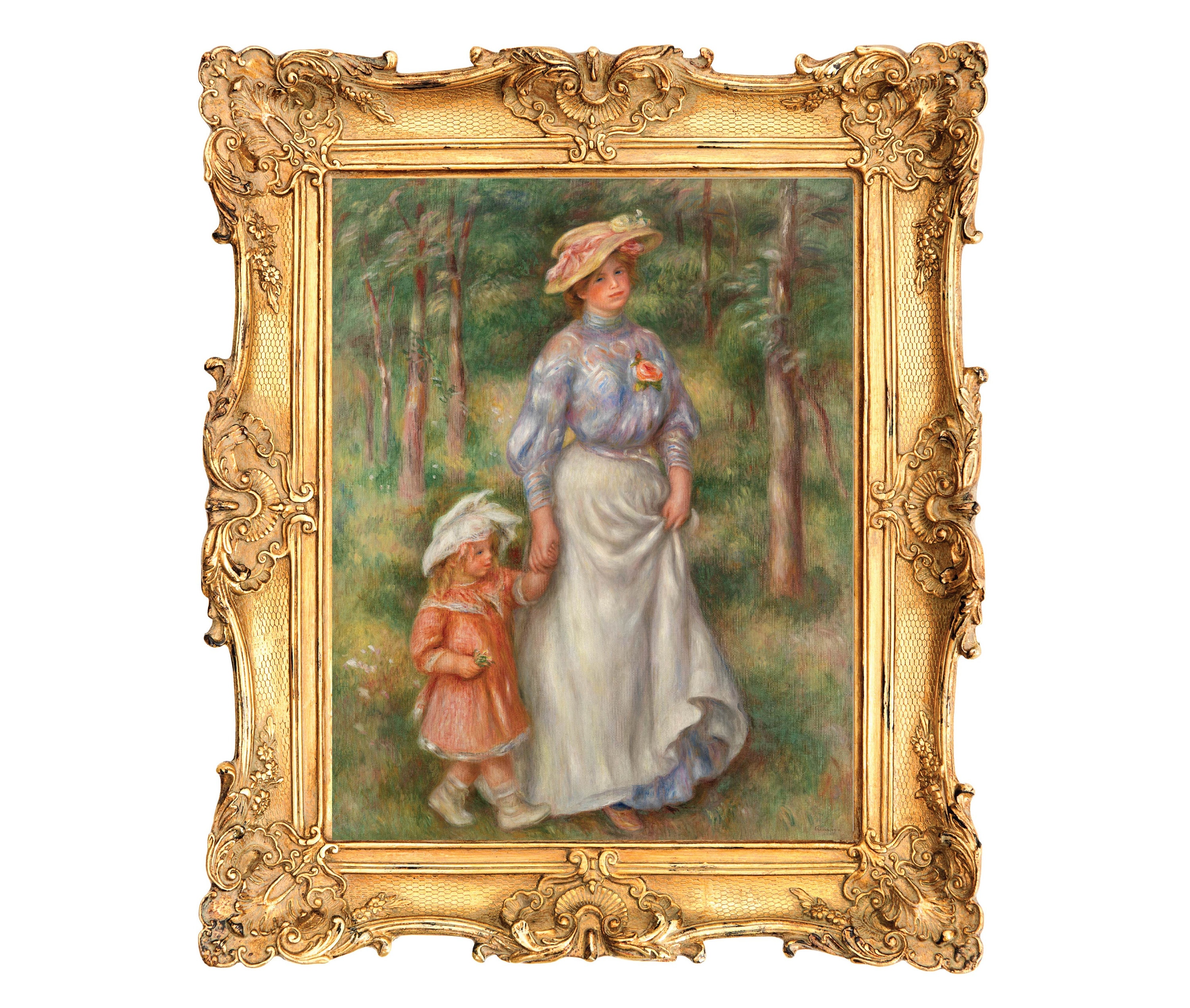 La Promenade by Pierre-auguste Renoir - ART PRINT - Frame Not