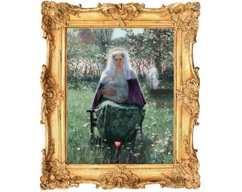 The Blessed Mother by George Hitchcock - ART PRINT - frame not included