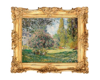 Landscape: The Parc Monceau by Claude Monet - ART PRINT - frame not included