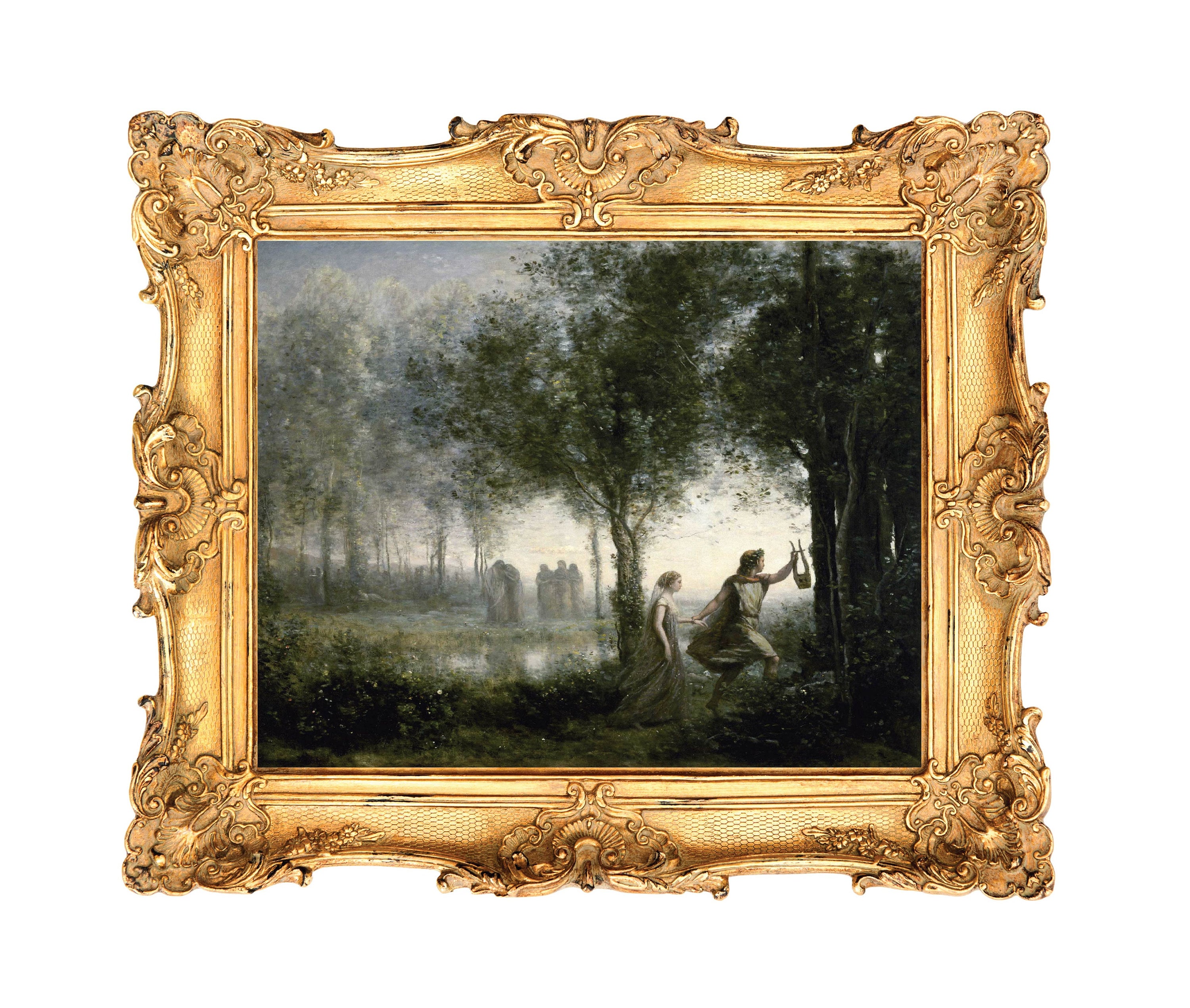 Orpheus Leading Eurydice From the Underworld by Camille Corot