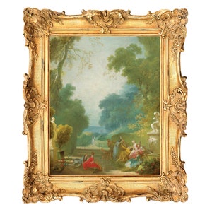 A Game of Hot Cockles by Jean Honoré Fragonard - ART PRINT