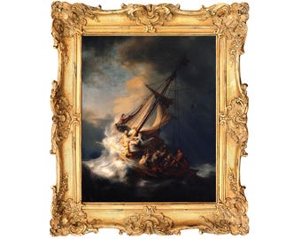 Storm on the Sea of Galilee by Rembrandt van Rijn - ART PRINT - frame not included