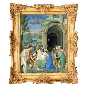 Adoration of the Shepherd by da Parma  - ART PRINT