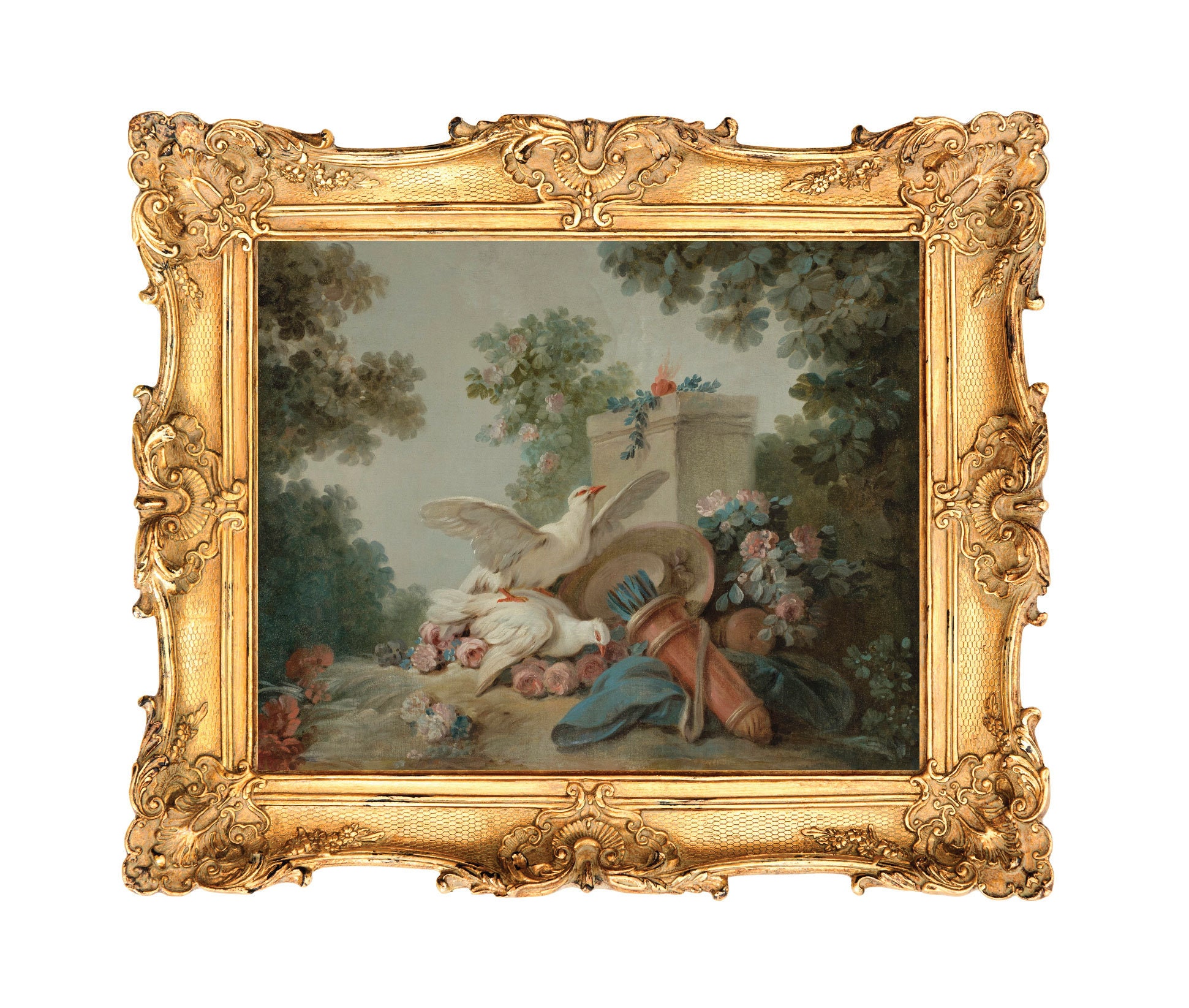 Le sacrifice à l’autel de l’Amour by Jean-Baptiste Huet - ART PRINT