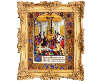 A Page from an Illuminated Manuscript ART PRINT - frame not included