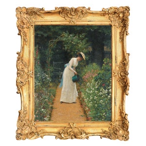 My Lady’s Garden by Edmund Blair Leighton - ART PRINT