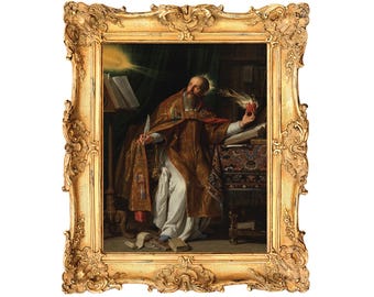 Saint Augustine by Philippe de Champaigne - ART PRINT - frame not included