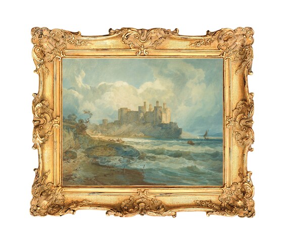 イギリス ヴィンテージ お城の絵 ウェールズ