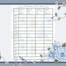 Medication Flow Sheet | Day Shift | 4 Patient | Blue Floral Med ...