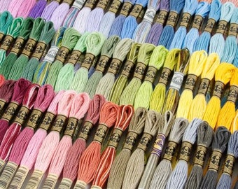 Hilo de bordar DMC: madejas de algodón de seis hilos para punto de cruz o bordado