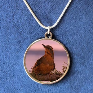 Collier à pendentif oiseau Twin Peaks : inspiré de David Lynch image 1