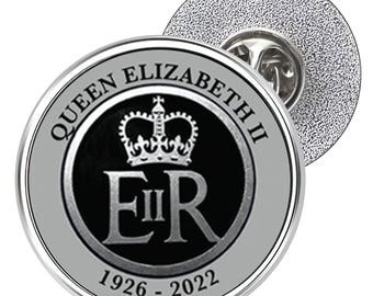 Her Majesty The Queen Memorial 1926-2022 Metal Lapel Pin Badge 25mm