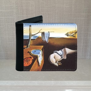 Cartera de piel sintética La persistencia de la memoria (Salvador Dali, Arte)