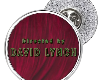 Directed by David Lynch Metal Lapel Pin Badge 25mm (Twin Peaks, Dale Cooper, TV)