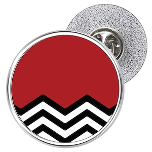 The Red Room Metal Lapel Pin: Twin Peaks Inspired (25mm)