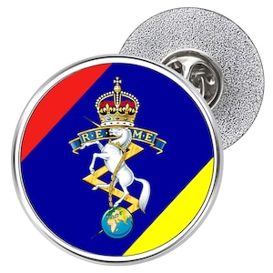 REME Metal Lapel Pin Badge: Royal Electrical and Mechanical Engineers (25mm)
