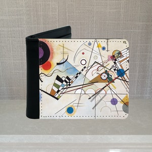 Composición 8 Cartera de piel sintética (VIII, Wassily Kandinsky, Arte)