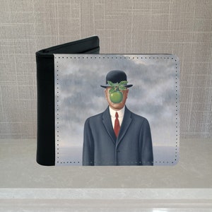 Cartera de piel sintética El Hijo del Hombre (René Magritte, Arte)