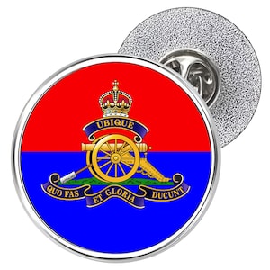 Royal Artillery Metal Reversspeld Badge 25 mm - Verkrijgbaar in zowel King's Crown- als Queen's Crown-varianten
