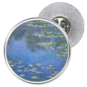 Water Lilies Metal Lapel Pin Badge 25mm (Art, Painting, Claude Monet)