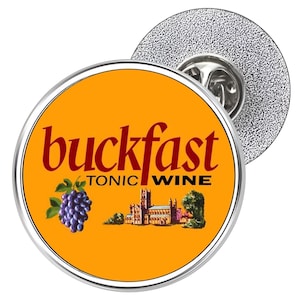 Buckfast Metal Lapel Pin Badge 25mm (Benedictine Monks, Tonic Wine)
