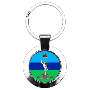 Royal Corps of Signals Metal Keyring with Giftbox - Available in both Kings & Queens Crown Variants