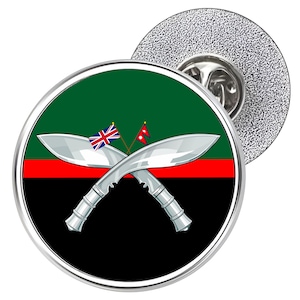 Distintivo con spilla in metallo Gurkhas da 25 mm